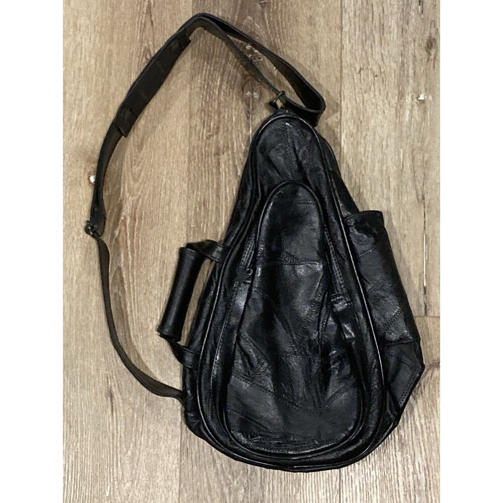 Y2K Comfort Carry-All Faux Leather Patchwork Crossbody Shoulder Bag Purse Retro